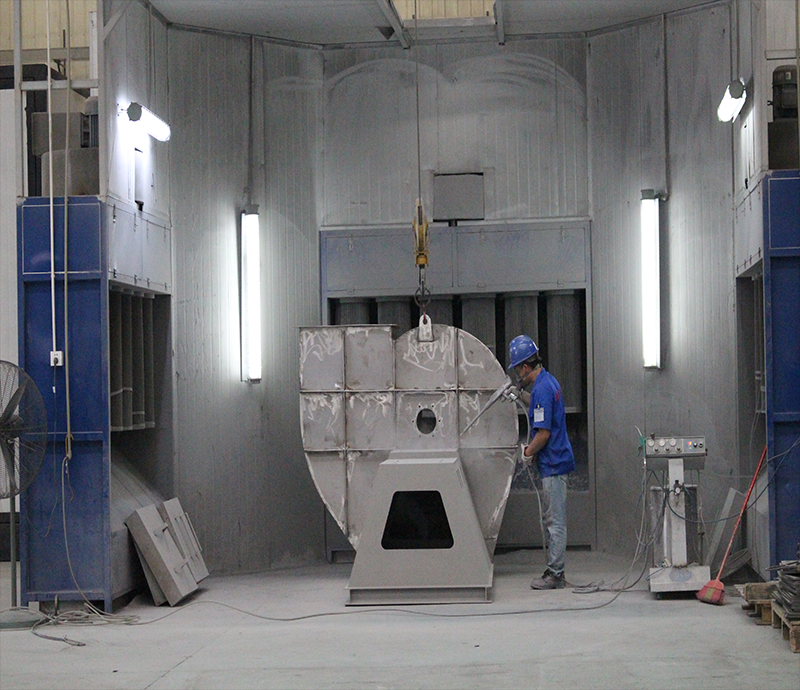 風(fēng)機(jī)噴涂生產(chǎn)車(chē)間